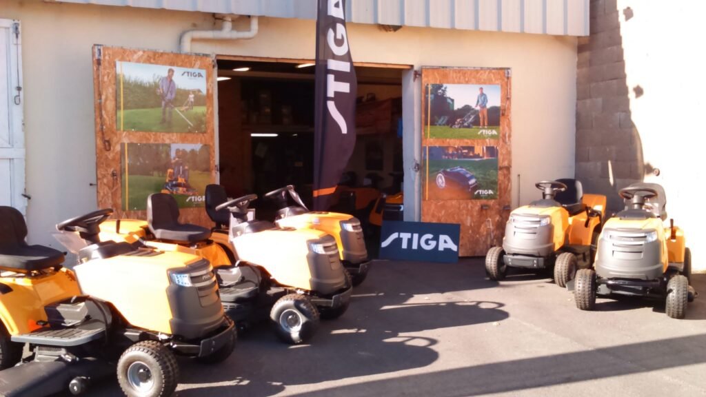 Le magasin MSERVICE à Castres et ses tracteurs tondeuses Stiga